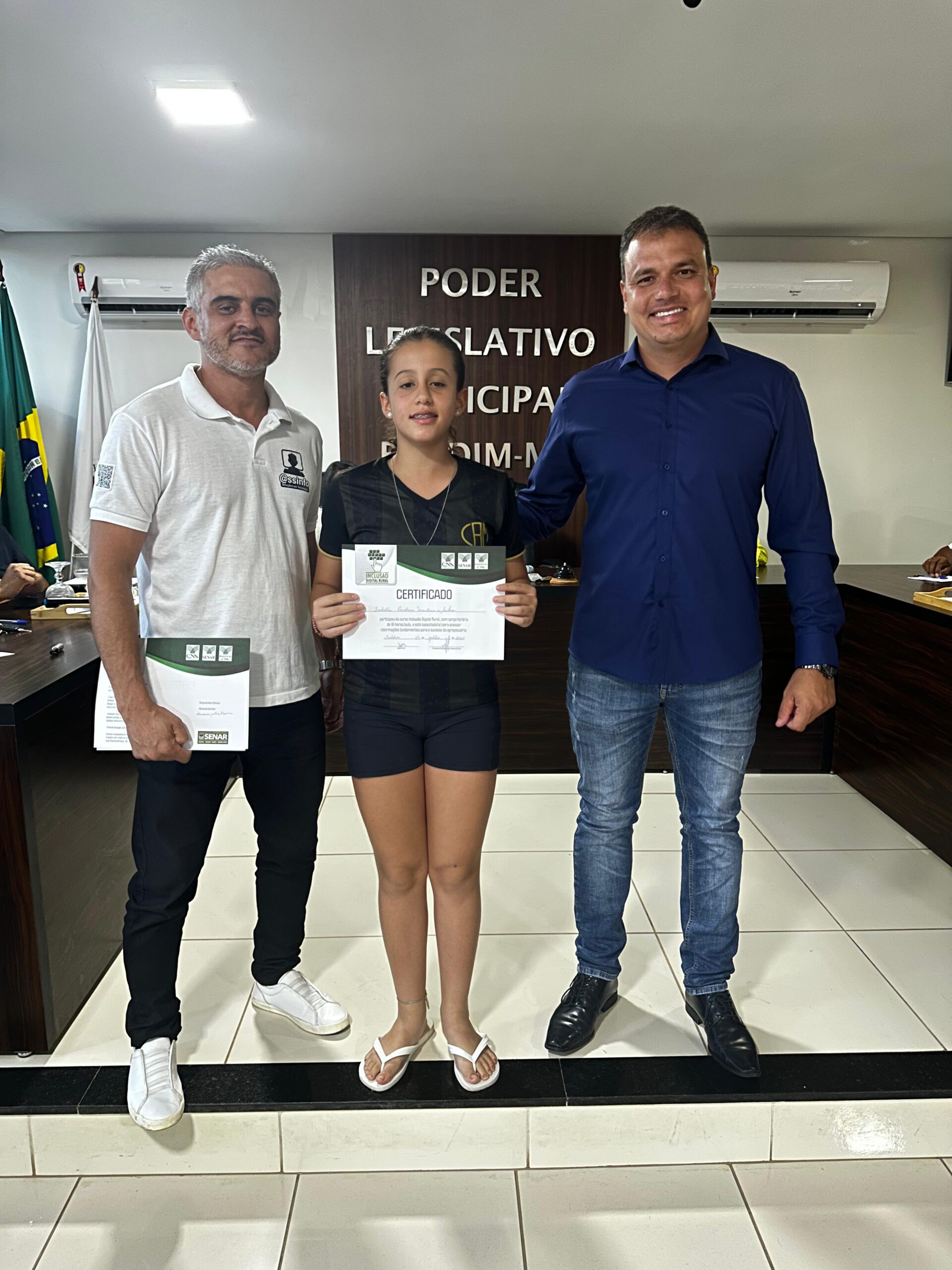 Entrega de Certificados para Turma de Informática Básica
