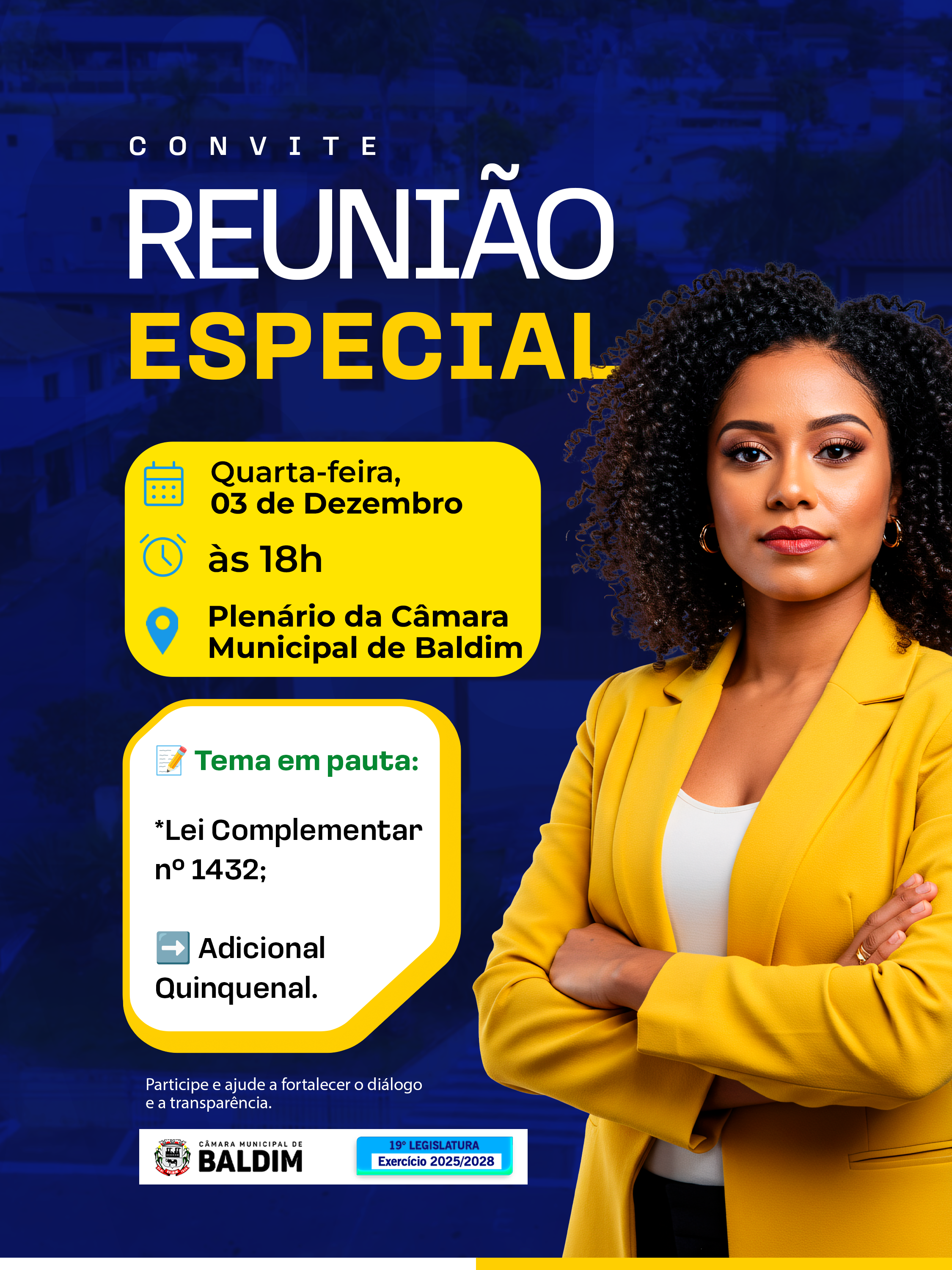 Reunião Especial – Câmara Municipal de Baldim